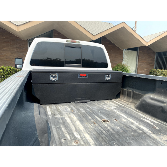 The FuelBox Tank and Tool Box Combo 57 Gallon 1" Taller Toolbox Smooth & Sprayed Finish Model FTC60BMS