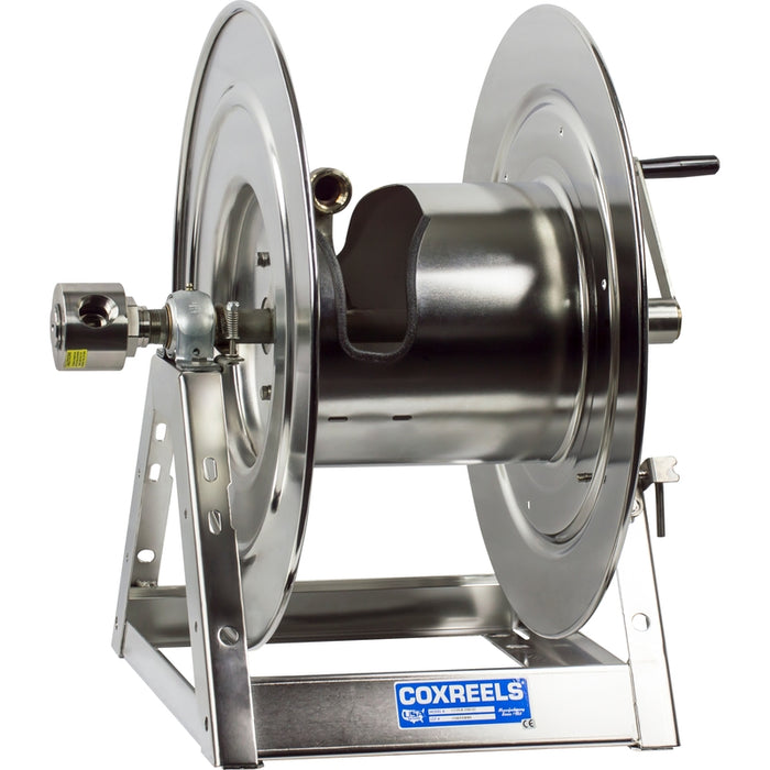 Coxreels 1175-SS Series Stainless Steel Hand Crank Hose Reel 1 in. x 100 ft. 3000 PSI - No Hose Model 1175-6-100-SS