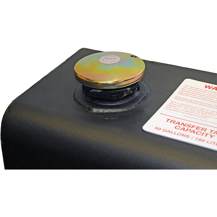 Dee Zee Black Steel 50-Gal L-Shaped Transfer Tank Model DZ92754SB