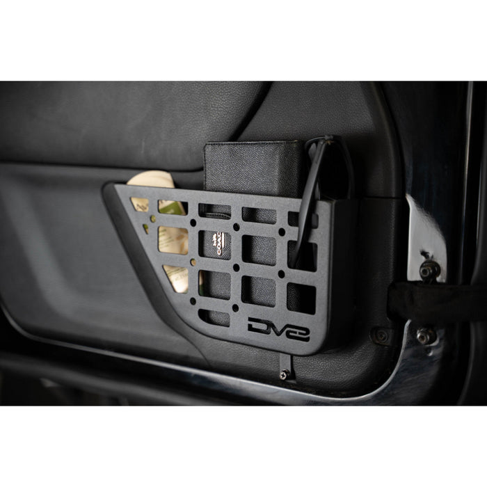 DV8 Offroad 2011-2018 Jeep Wrangler JK 2-Door Slim Front Door ONLY Molle Pockets Model MPJK-07