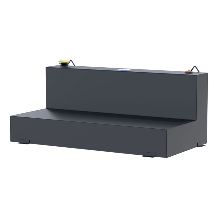UWS Matte Black 100-Gallon L-Shape Steel Transfer Tank Model ST