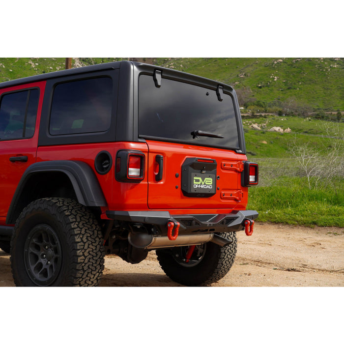 DV8 Offroad 2018-2025 Jeep Wrangler JL JLU Spare Tire Delete Model TSJL-04