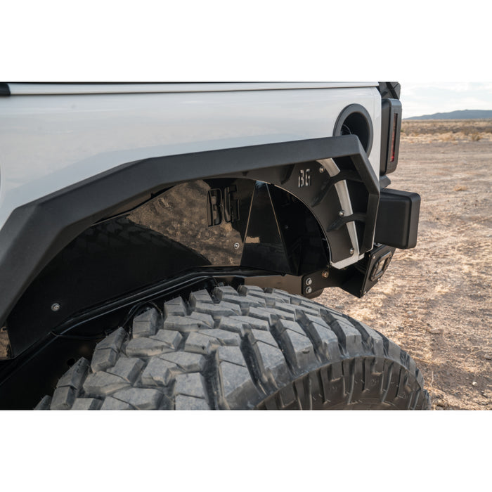 Bodyguard JK Fender System - Front And Rear Liners And Fender Flares Bare Metal Model 40898B
