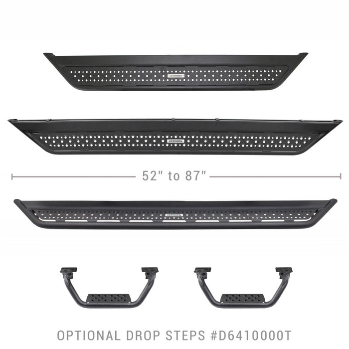 Go Rhino Dominator Xtreme D6 Running Baords with Rocker Panel Mounting Brackets Kit Model D64306T
