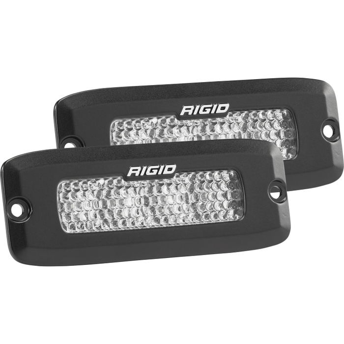 Rigid Industries SR-Q Series PRO, Flood Diffused, Flush Mount, Black Housing, Pair Model 925513