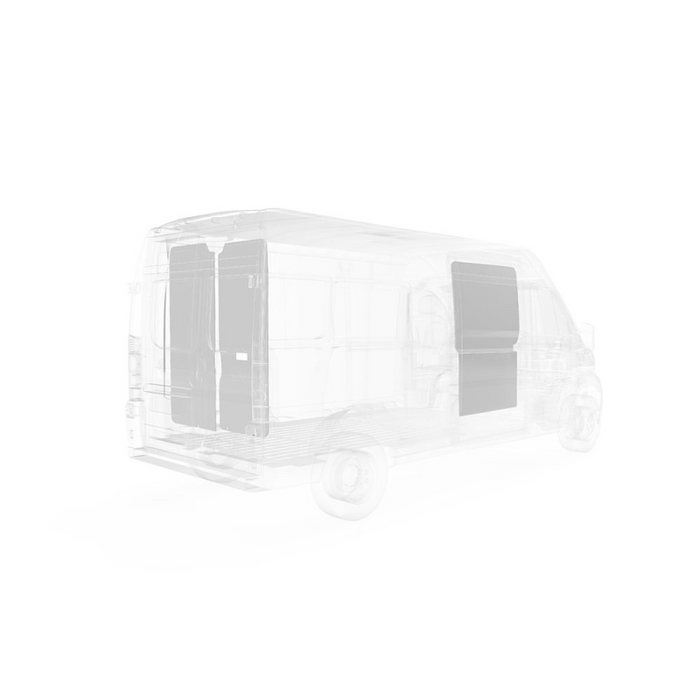 LEGEND DuraTherm Door Liner RAM ProMaster 159" EXT Cargo Van Super High Roof - Textured Grey Model 653-114-2613.J