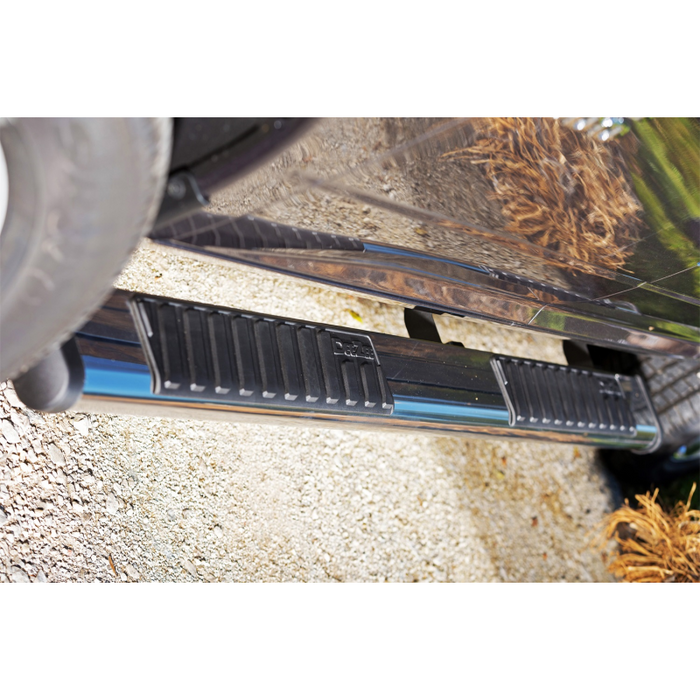 Dee Zee Stainless Steel Step Nerf Bars 6 in. Oval Cab Length Model DZ16123