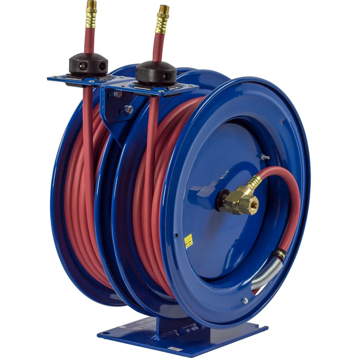 Coxreels C Series Dual Purpose Spring Driven Hose Reel 3/8 in. x 25 ft. - Hose Included 300 PSI Model C-LP-325-325