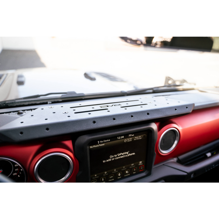 DV8 Offroad 2018-2025 Jeep Gladiator JT Wrangler JL, JLU Digital Device Dash Mount Model DMJL-01