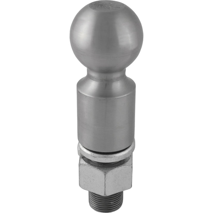 CURT Raw Steel Trailer Hitch Ball, 25,000 lbs, 2-Inch Rise, 2-5/16-Inch Diameter, 1-1/4 x 2-5/8-Inch Shank Model 40087
