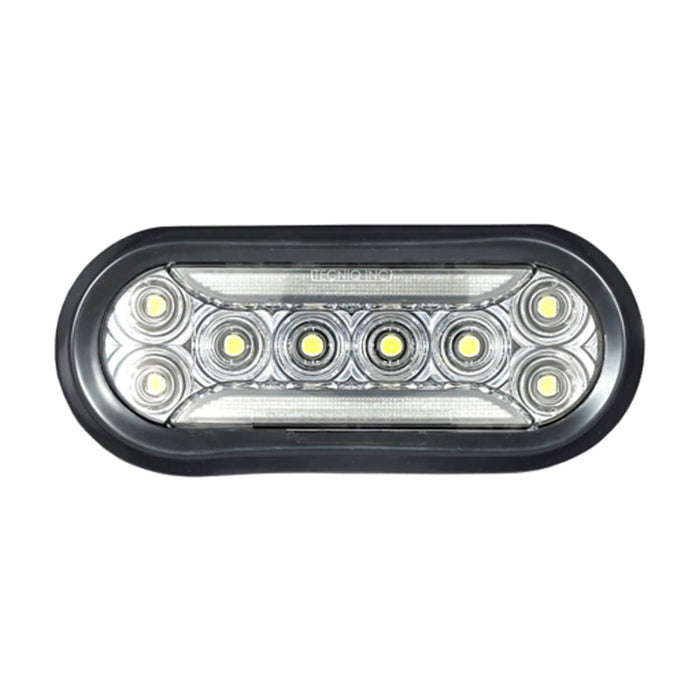 Magnum Truck Racks 6" White LED Reverse Light Back Up Lights for Trucks Model OVALCLEARNEW