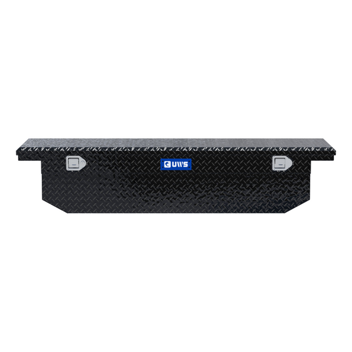 UWS 69" Angled Truck Tool  Box - Low Profile Model TBS-69-A-LP-BLK