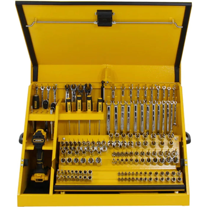 Montezuma 30 x 15 In. Steel Dewalt Triangle® Toolbox Yellow Top Mount Toolbox DXTB30YY