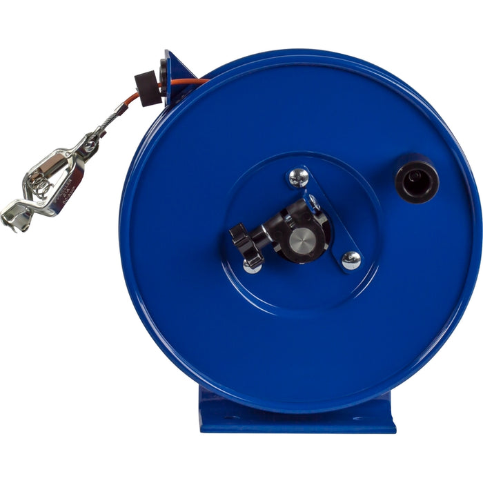 Coxreels SDH Series Hand Crank Static Discharge Stainless Steel Cable Reel 100 ft. - Hose Included Model SDH-100-1