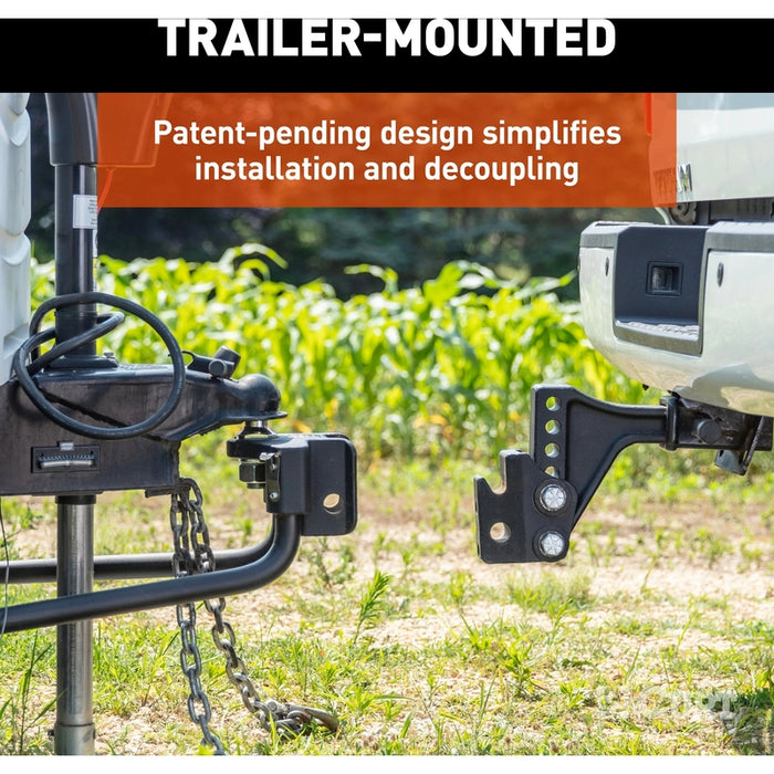 CURT TruTrack 2P Trailer-Mounted Weight Distribution Hitch with Sway Control, 8-10K Model 17510