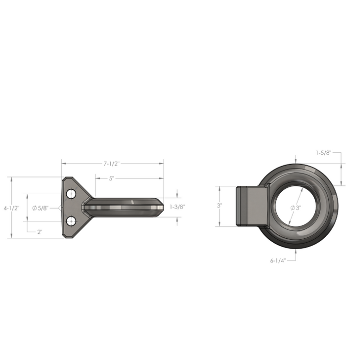 BulletProof Hitches Loop (Lunette Ring) Attachment Model LOOP