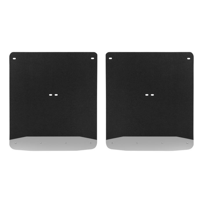 Luverne Rear Dually 20" x 23" Rubber Mud Guards, Select Silverado, Sierra 3500 (2 Flaps) Model 250744