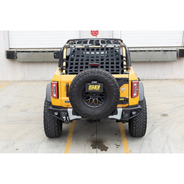 Smittybilt C-RES2 HD Cargo Restraint System - 2" Black Diamond Web (21+ Bronco 4DR) Model 591135