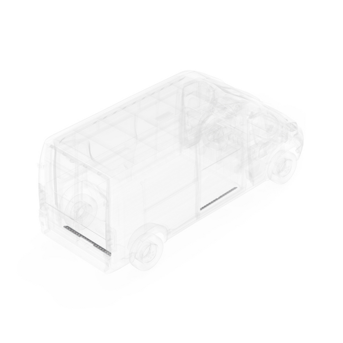 LEGEND Aluminum Floor Sill Set Dual Side Doors RAM ProMaster (all WB lengths) Cargo Van Model 609-151-1010.2