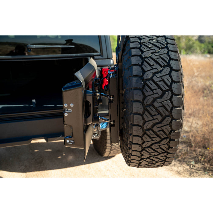 DV8 Offroad 2018-2025 Jeep Wrangler JL, JLU Mto Series Bumper Spare Tire Swing Gate Model TCJL-13