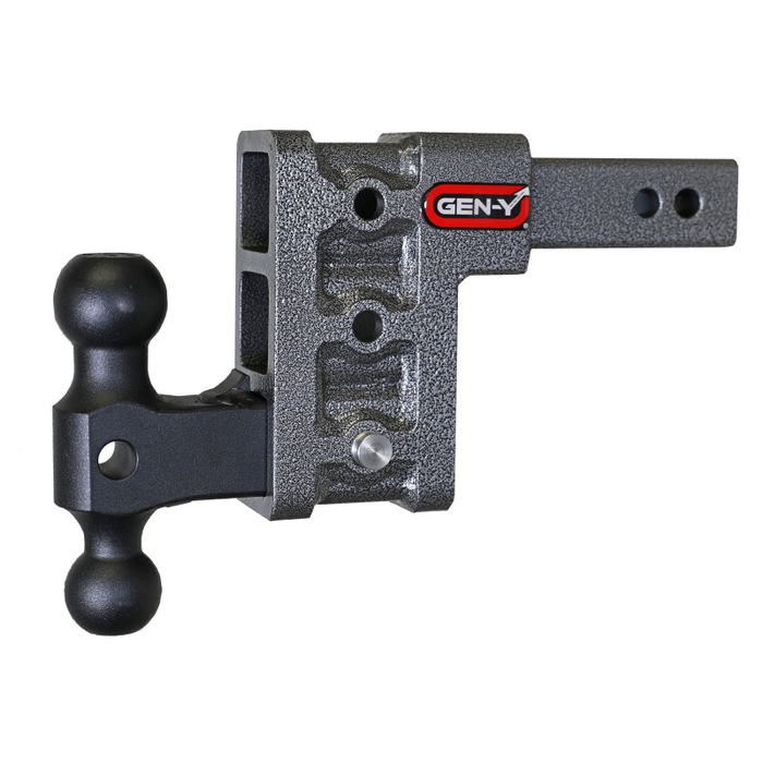 GEN-Y MEGA-DUTY 2" Shank 5" Drop 2K TW 16K Hitch & GH-051 Dual-Ball Model GH-513