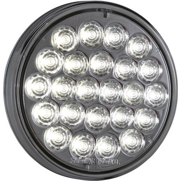Buyers Products 4 Inch Clear Round Backup Light Kit With 24 LEDs (PL-2 Connection, Includes Grommet and Plug) Model 5624324