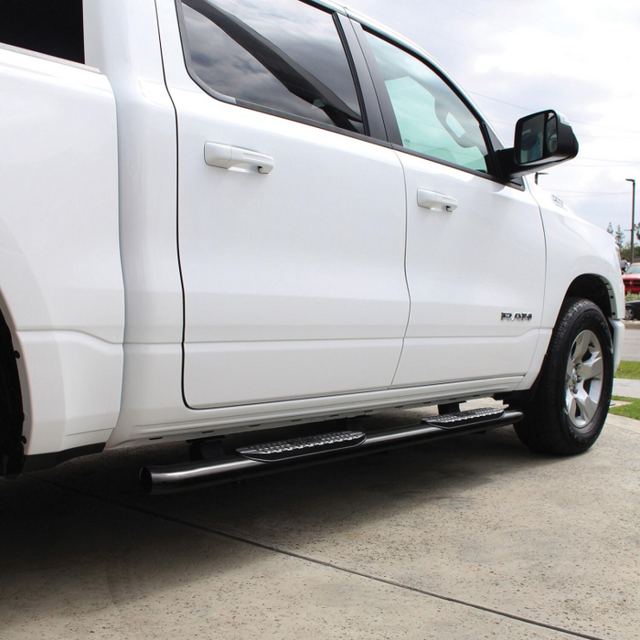 Westin PRO TRAXX 4 Oval Step Nerf Bars Black Steel For Quad Cab Model 21-24095