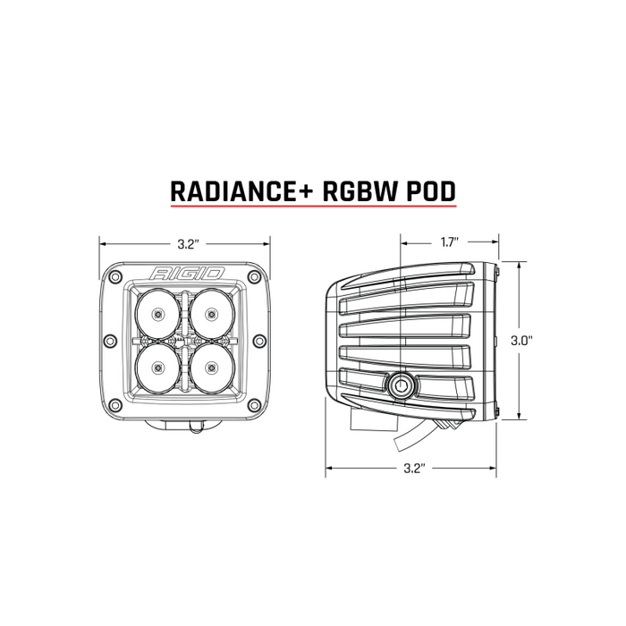 Rigid Industries Radiance+ Pod RGBW Model 202053