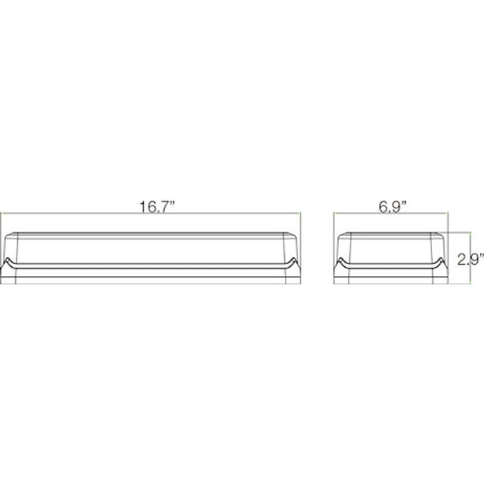 Buyers Products 16.5 Inch 18 LED Amber/Green Mini Light Bar Model 8891099