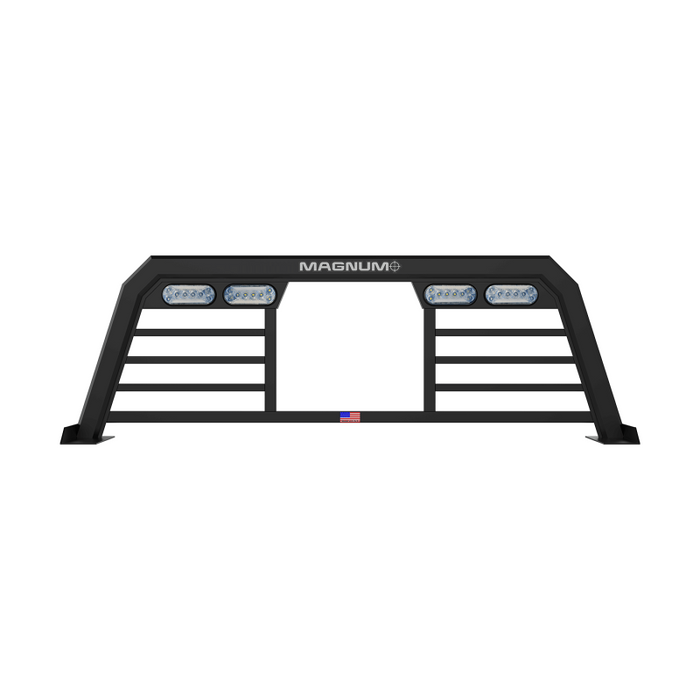 Magnum Truck Racks Headache Rack High Pro Window Bars Matte Black Model 302HPBRA1NB