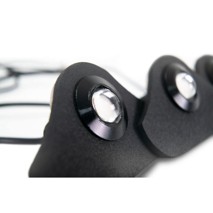 DV8 Offroad 2018-2025 Jeep Wrangler JL JLU Gladiator JT Amber Grille Lights Model GRJL-02