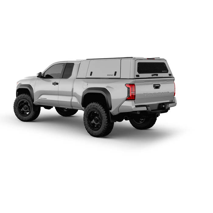 SmartCap OEM White Truck Bed Cap EVOc Commercial Series w/ Vertical Locks Model EC1313-WH