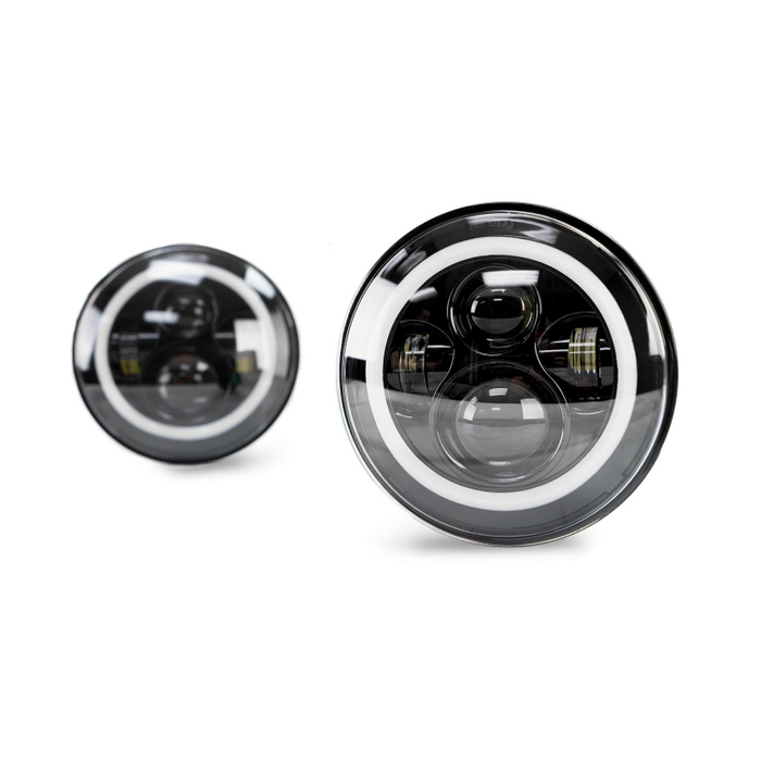 DV8 Offroad 2007-2018 Jeep Wrangler JK JKU Projector Led Headlights Model HL7JK-02