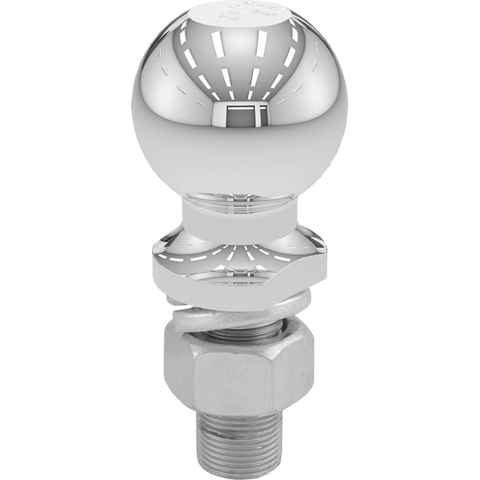 CURT Chrome Trailer Hitch Ball, 10,000 lbs, 2-5/16-Inch Diameter, 1 x 2-1/4-Inch Shank Model 40007
