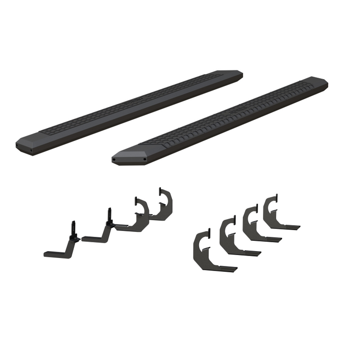 ARIES AdvantEDGE 5-1/2" x 91" Black Aluminum Running Boards Model 2556046