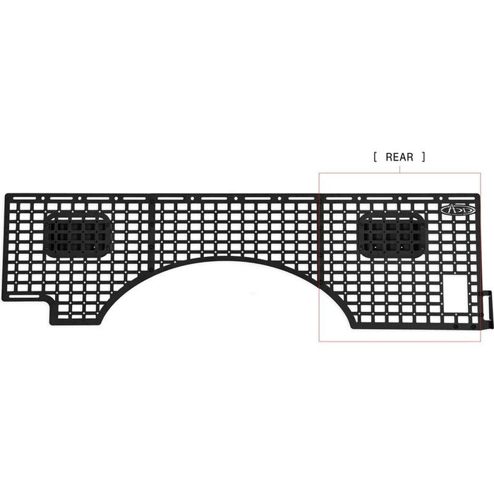 Addictive Desert Designs 23 Ford Super Duty Bed Side Molle Panels Passenger Full Kit Model AC8103301NA