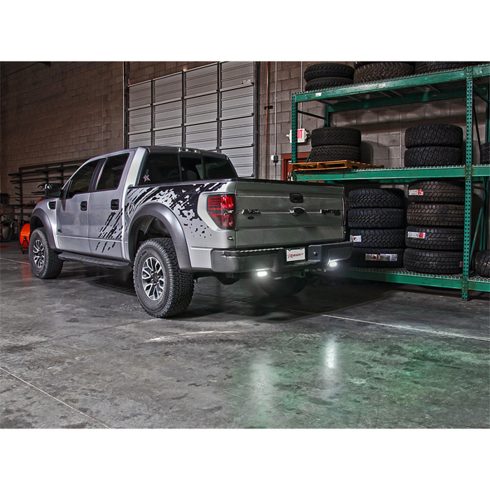 Rigid Industries Back-Up Kit, Includes 2 SR-Q Series PRO Flood Diffused, Surface Mount Model 980023
