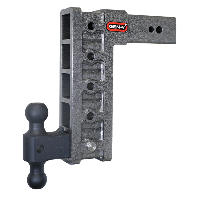 GEN-Y MEGA-DUTY 3" Shank 12" Drop 3.5K TW 32K Hitch & GH-0161 Dual-Ball Model GH-1715
