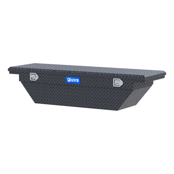 UWS 63" Angled Truck Tool  Box - Low Profile Model TBS-63-A-LP-MB