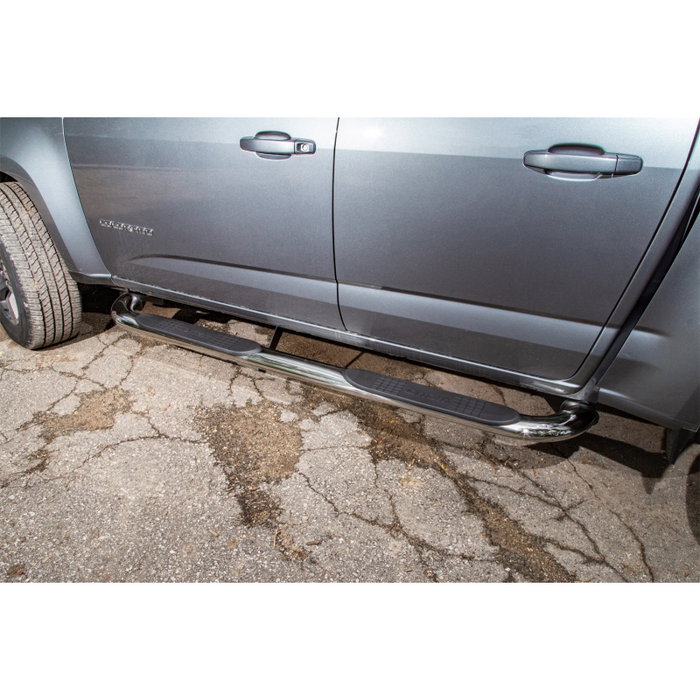Dee Zee Stainless Steel Step Nerf Bars 4 in. Oval Cab Length Model DZ372527