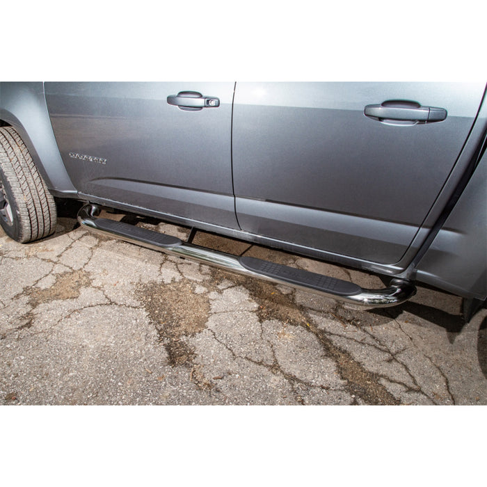 Dee Zee Stainless Steel Step Nerf Bars 4 in. Oval Cab Length Model DZ372257