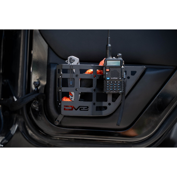 DV8 Offroad 2011-2018 Jeep Wrangler 4-Door Rear Door Pocket Molle Panels Model MPJK-06