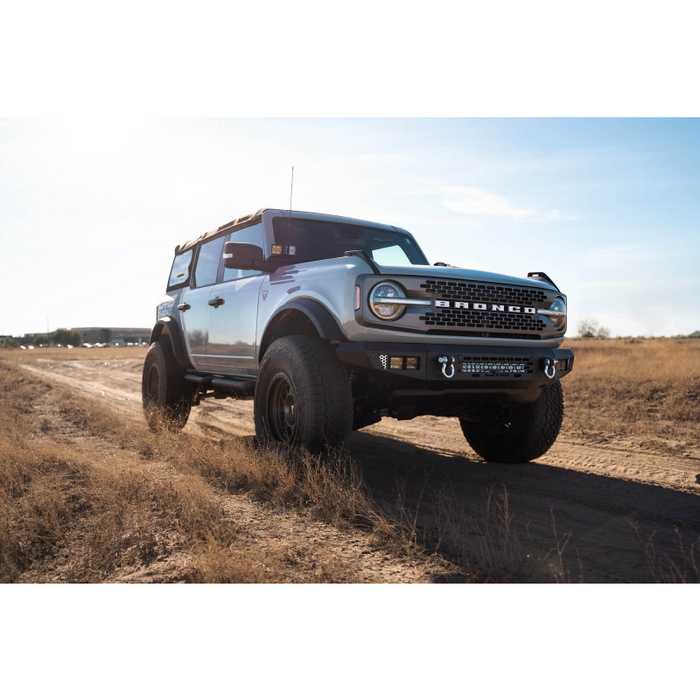 DV8 Offroad 2021-2026 Ford Bronco OE Plus Series Front Bumper Model FBBR-03