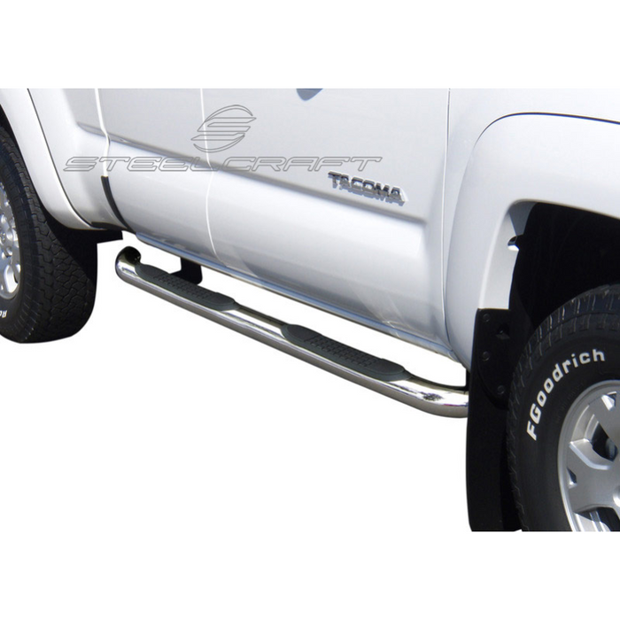 Steelcraft 3in. Round Stainless Steel Step Nerf Bars Model 230917