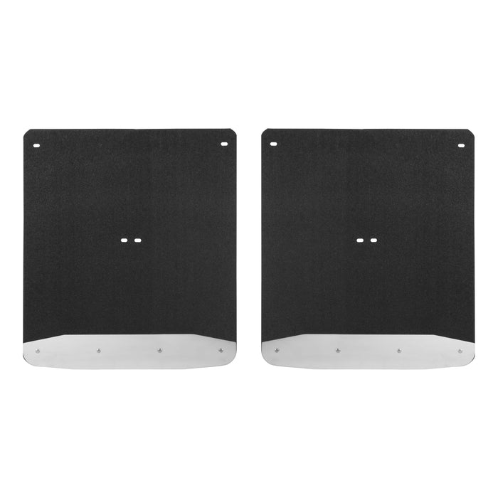 Luverne Rear Dually 20" x 23" Rubber Mud Guards, Select Silverado, Sierra 3500 (2 Flaps) Model 251544