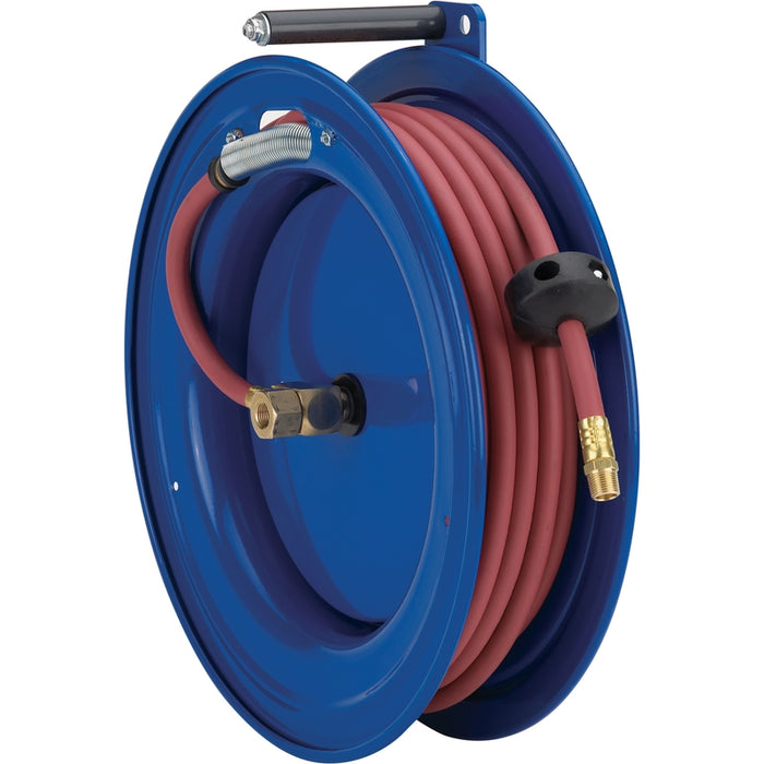 Coxreels S Series Right Side Mount Spring Driven Hose Reel 1/2 in. x 30 ft. - Hose Included 300 PSI Model SR17-L430