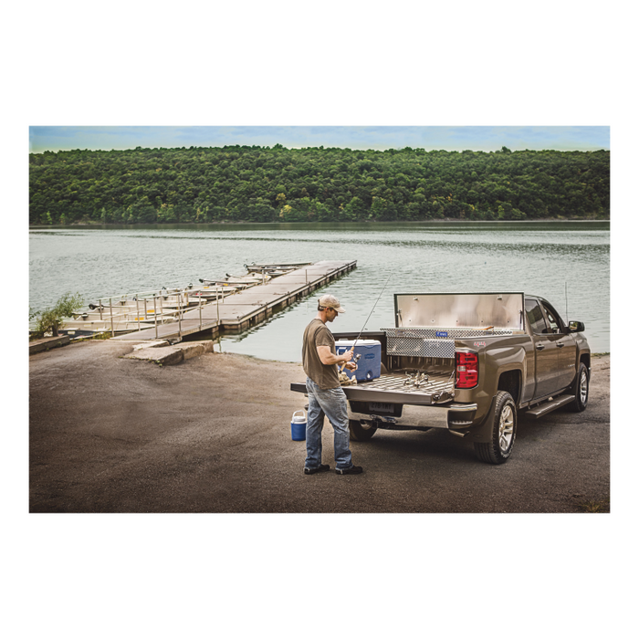 UWS 72" Truck Tool Box with Low Profile, Pull Handles Model TBS-72-LP-PH