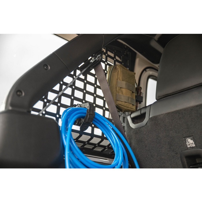 DV8 Offroad 2018-2026 Jeep Wrangler 4-Door Rear Window Pocketed Molle Panels Model MPJL-02