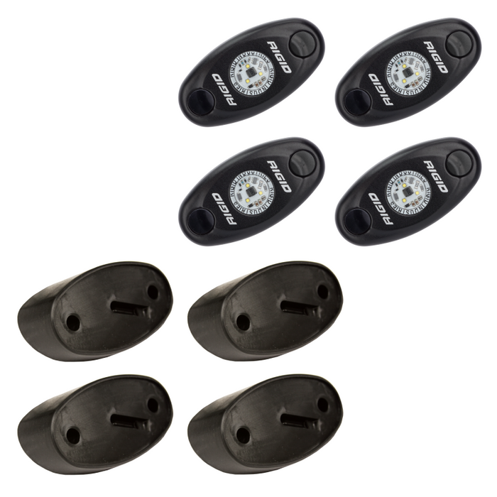 Rigid Industries A-Series LED Universal Rock Light Kit, High Power Blue, Set Of 4 Model 400233