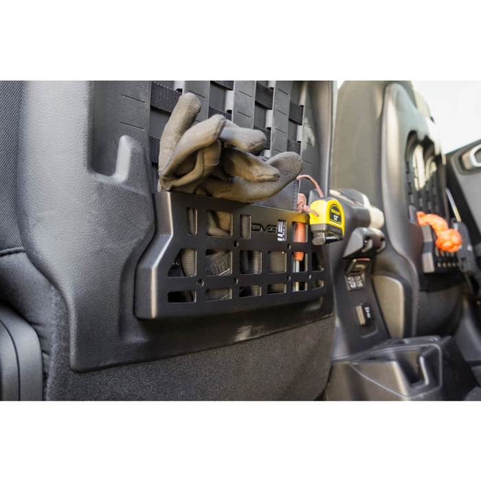 DV8 Offroad 2018-2025 Jeep Wrangler JL JLU Gladiator JT Seat Back Molle Pockets Model MPJL-09